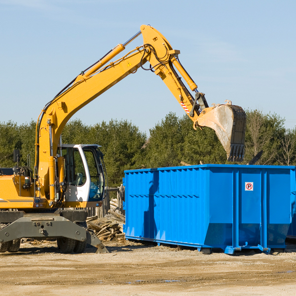 what size residential dumpster rentals are available in Tower City North Dakota